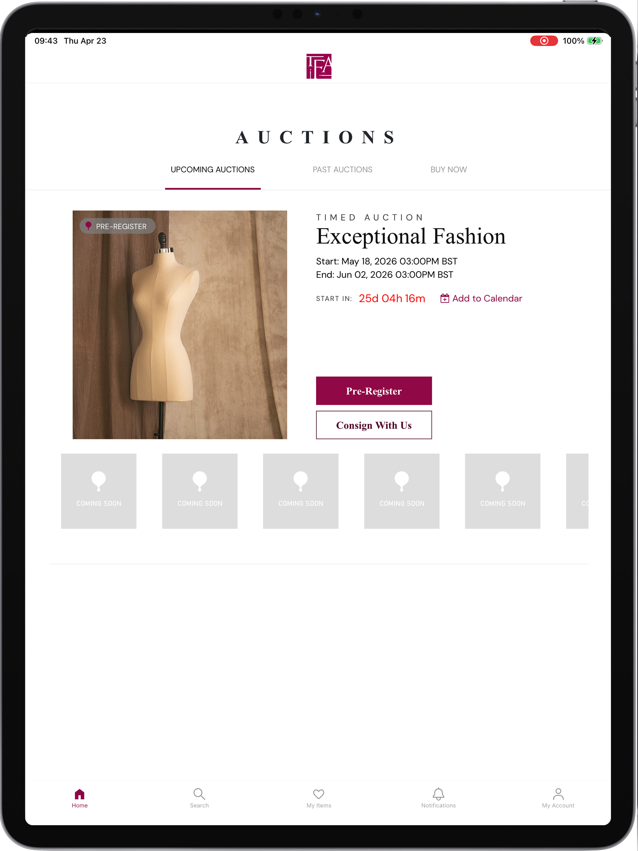 The Fashion Auctioneer