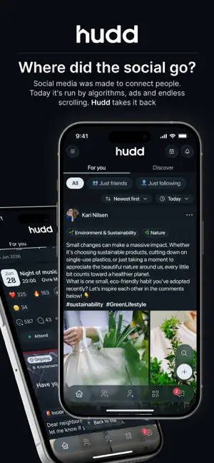 Hudd – Nordic social media screenshot 1