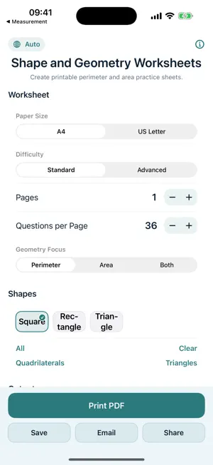 Printable Geometry Worksheets screenshot 1