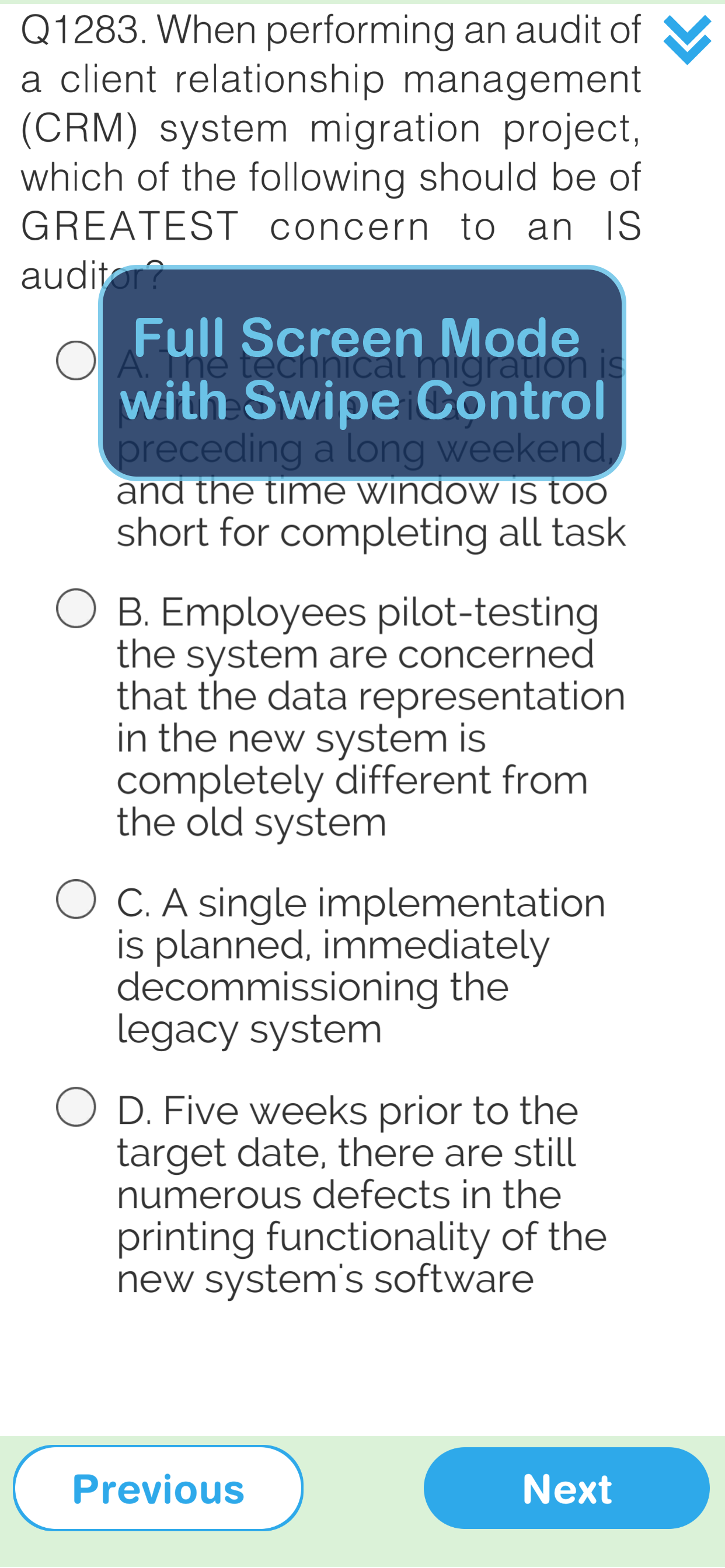 CISA Certification Exam screenshot 4