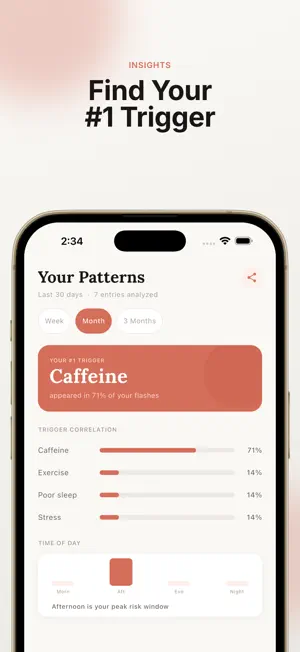 Flare — Hot Flash Tracker screenshot 1