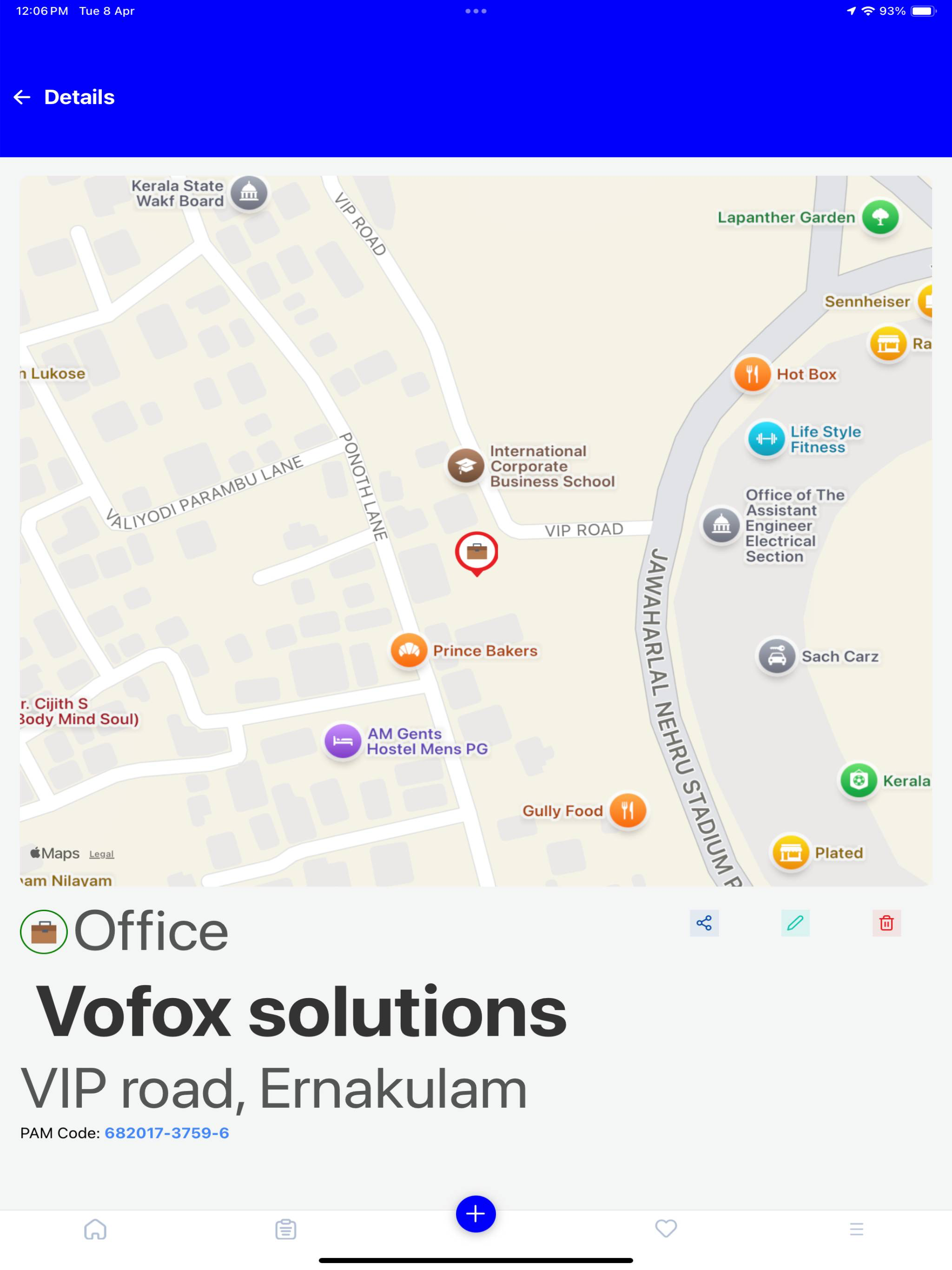 Postal Address Map