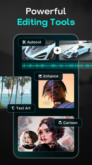 Reels Editor, AI Video: inMelo iPhone screenshot 7 - Photo & Video app
