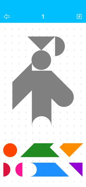 Tangram Silhouette Puzzle Game screenshot 3