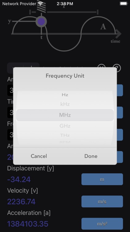 Simple Harmonic Motion Calc screenshot-6