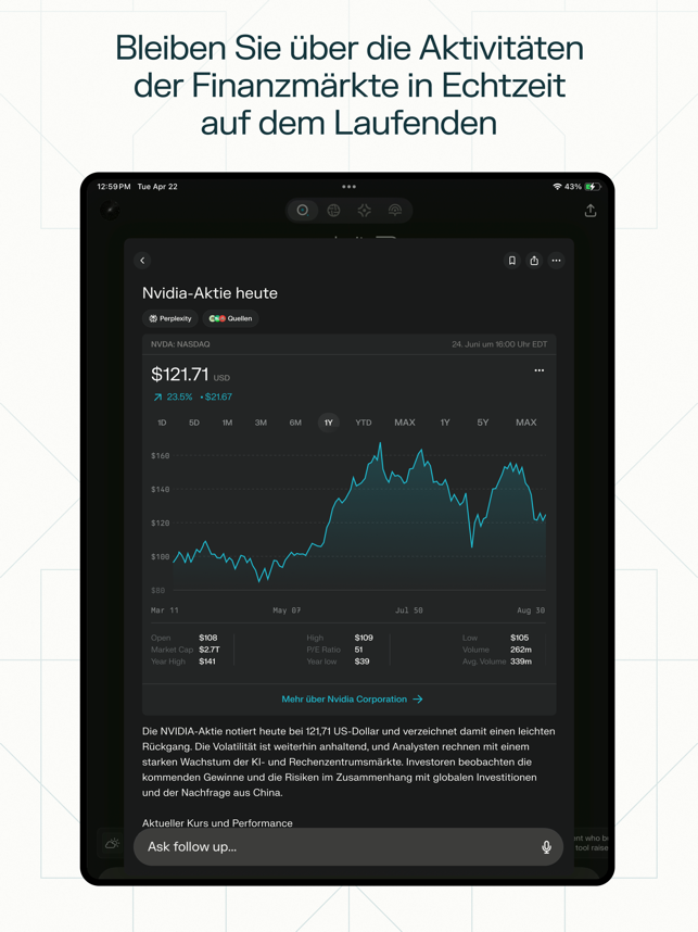 ‎Perplexity - Fragen Sie etwas Screenshot