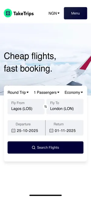 TakeTrips screenshot 1