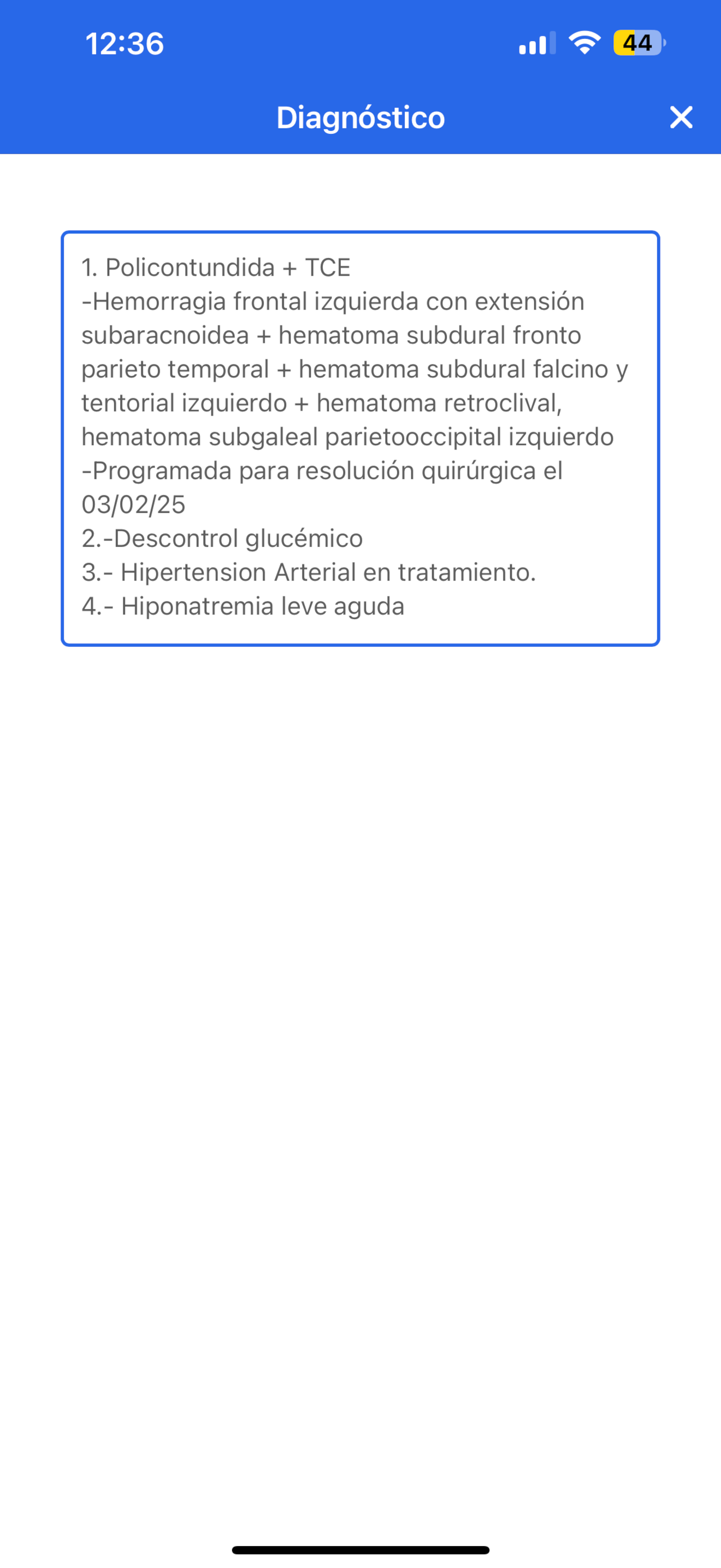 Expediente Clínico Médica Sur