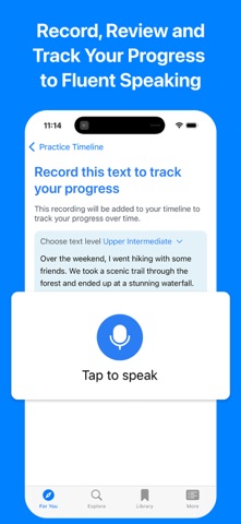 English Shadowing: Speak Pro iPhone screenshot