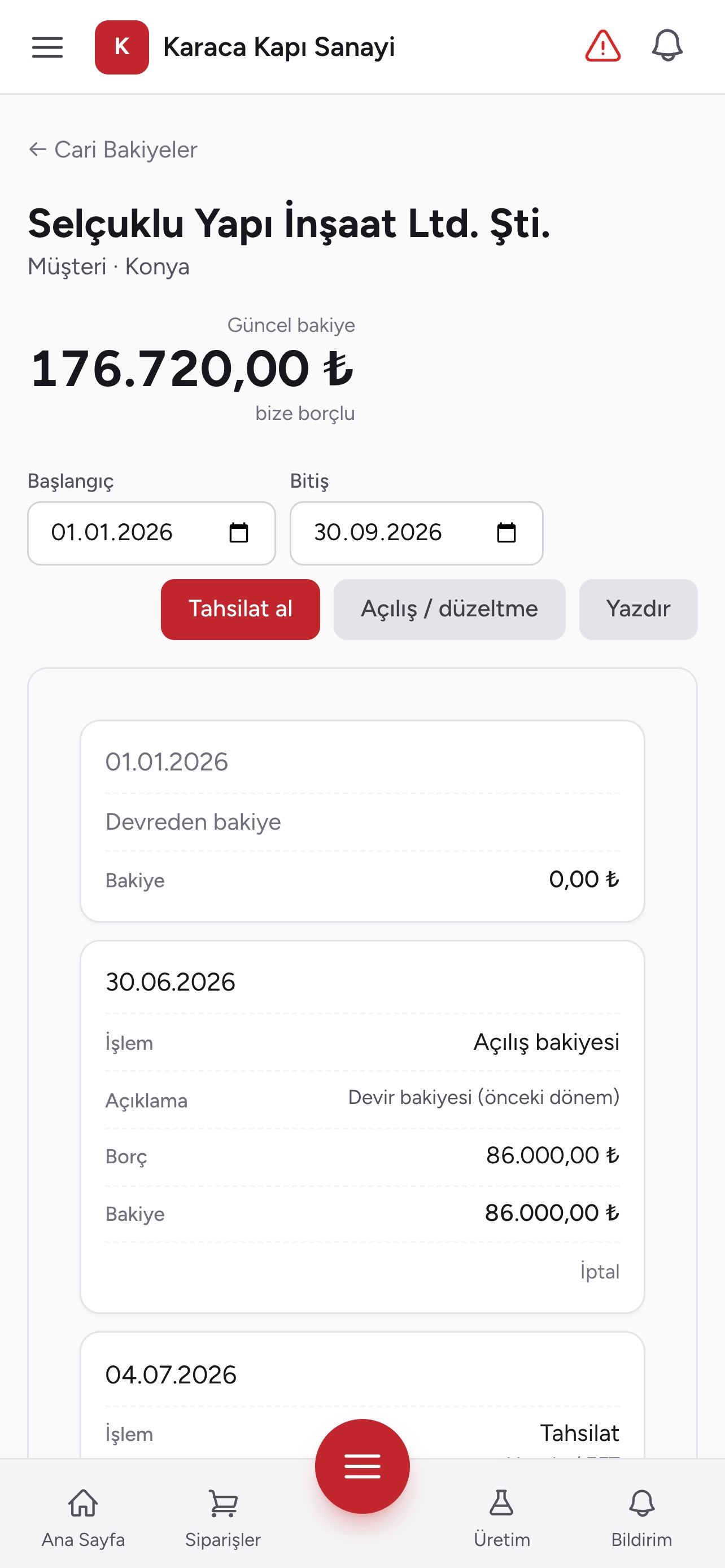 Screenshot 6 of İrensoft Üretim360