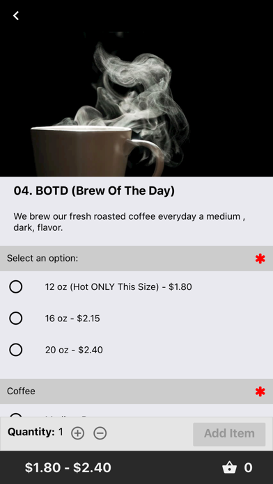 Mugsy's Coffee Company Screenshot