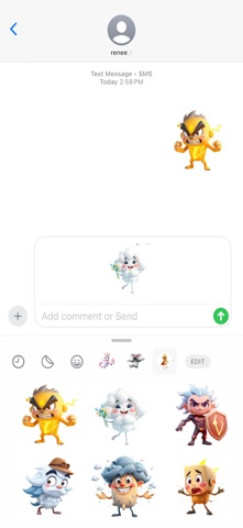 雷鸣风暴贴纸 screenshot