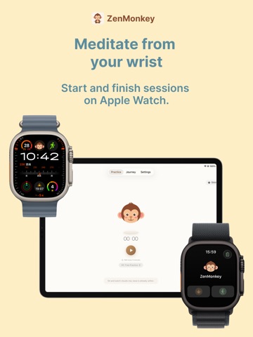 ZenMonkey - Meditation Timer iPad screenshot