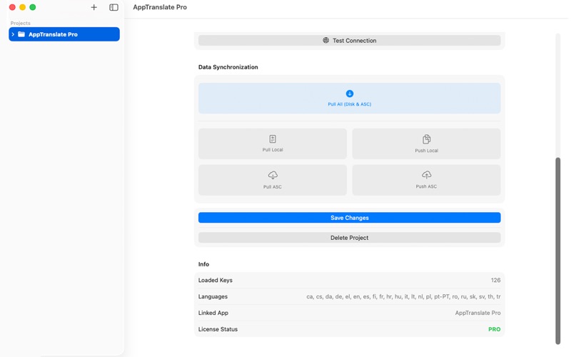 AppTranslate Pro app screenshot