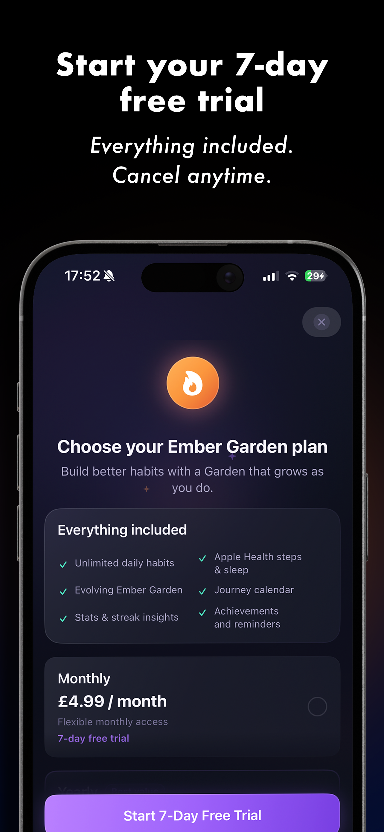Habit Tracker - Ember Garden screenshot 6