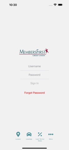 MembersFirst Credit Union GA app screenshot