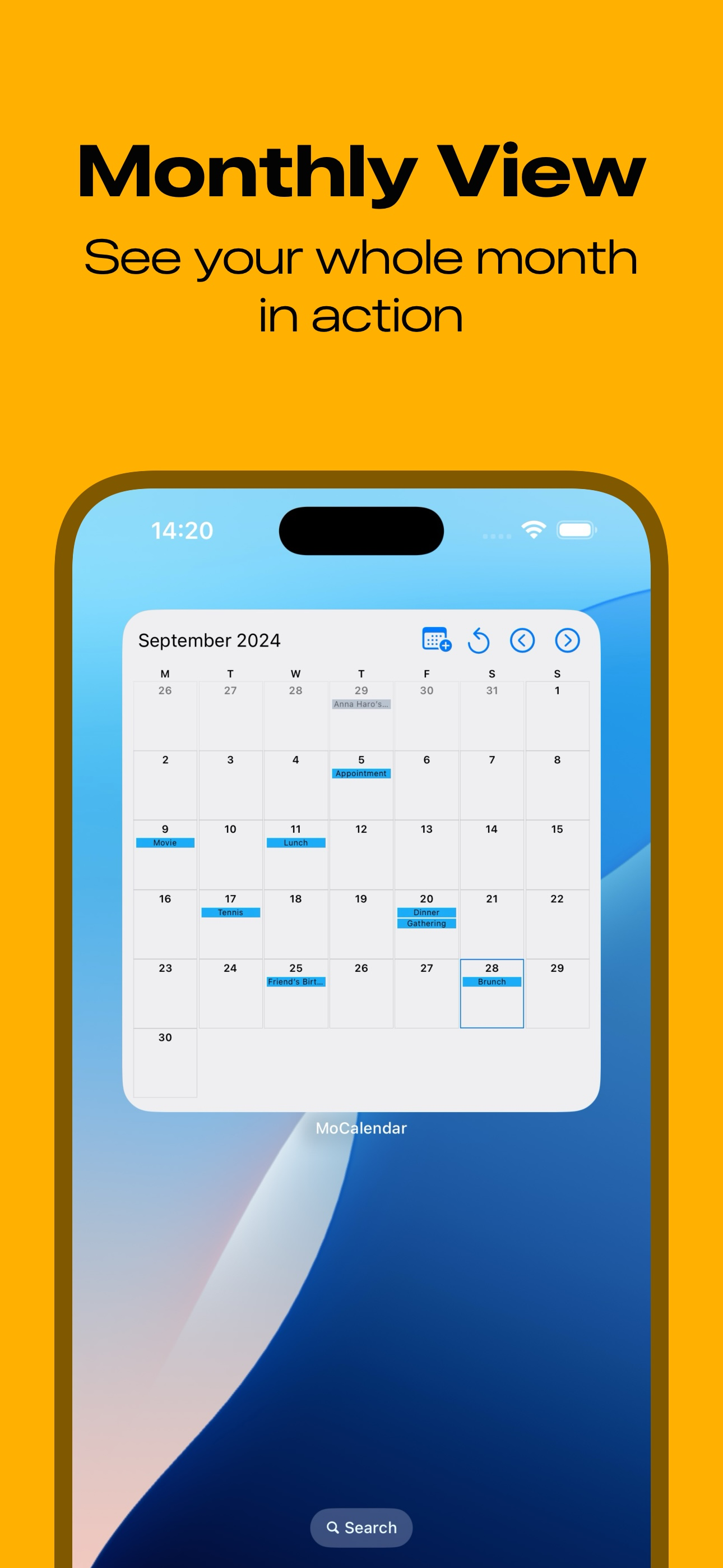 Calendar Widgets |  MoCalendar