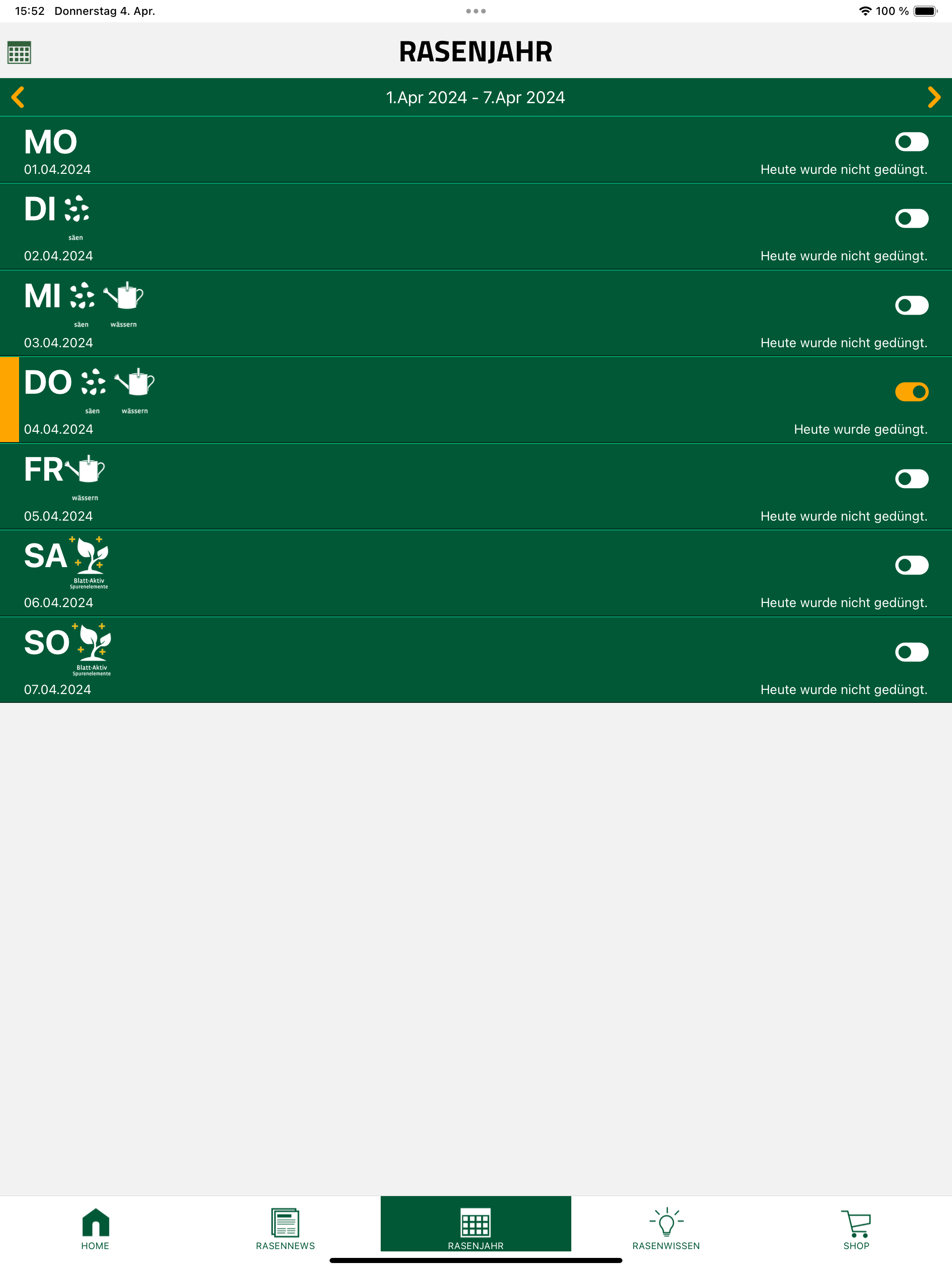Schwab Rasenpflege App