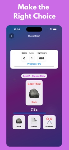 RPS: Rock, Paper Scissors iPhone screenshot