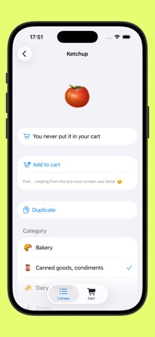 Listapp screenshot