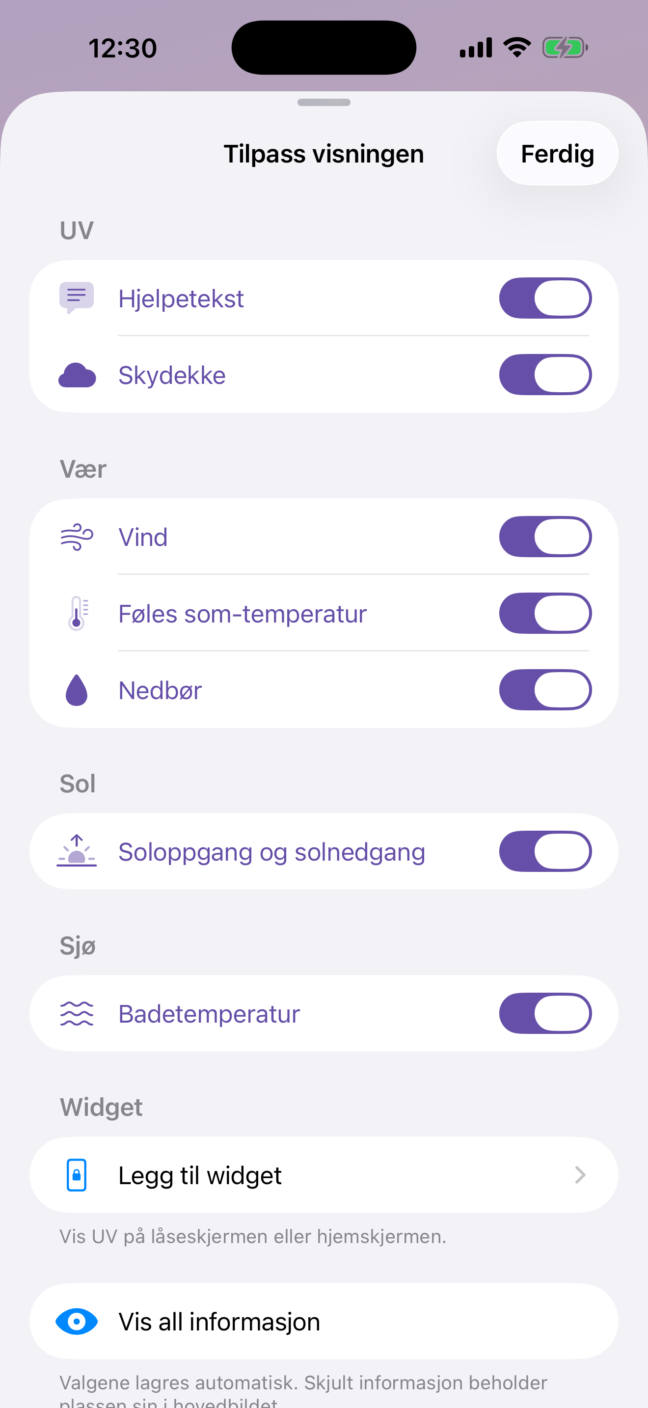 UV Glow: UV-indeks & badetemp screenshot 4