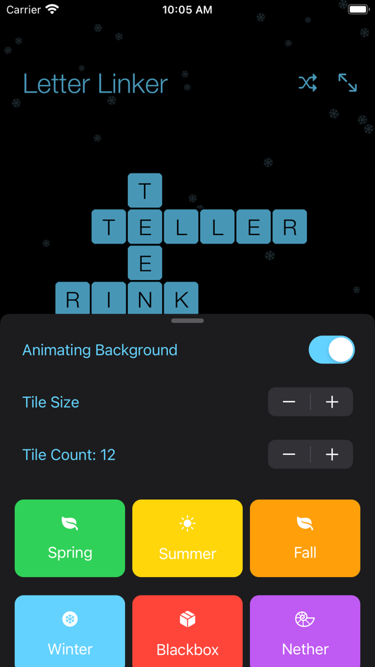 #5. Letter Linker (iOS) 来自: Ryley Herrington