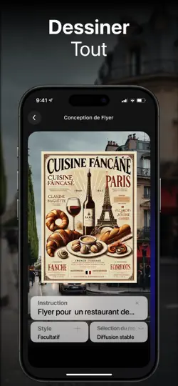Capture d'écran de DaVinci Générateur D'images IA sur iPhone 4