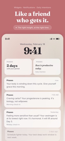 Phases: Cycle Syncing iPhone screenshot