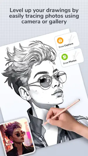 Draw Trace: Photos & Shape screenshot 2