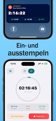 Kalender: Arbeitszeiterfassung — Screenshot 2