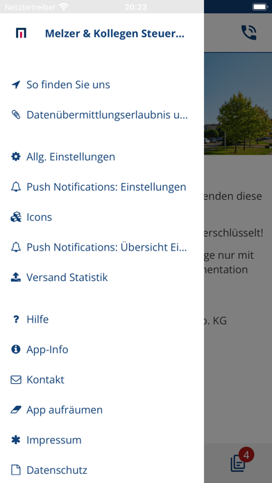 Melzer & Kollegen Beleg App Screenshot