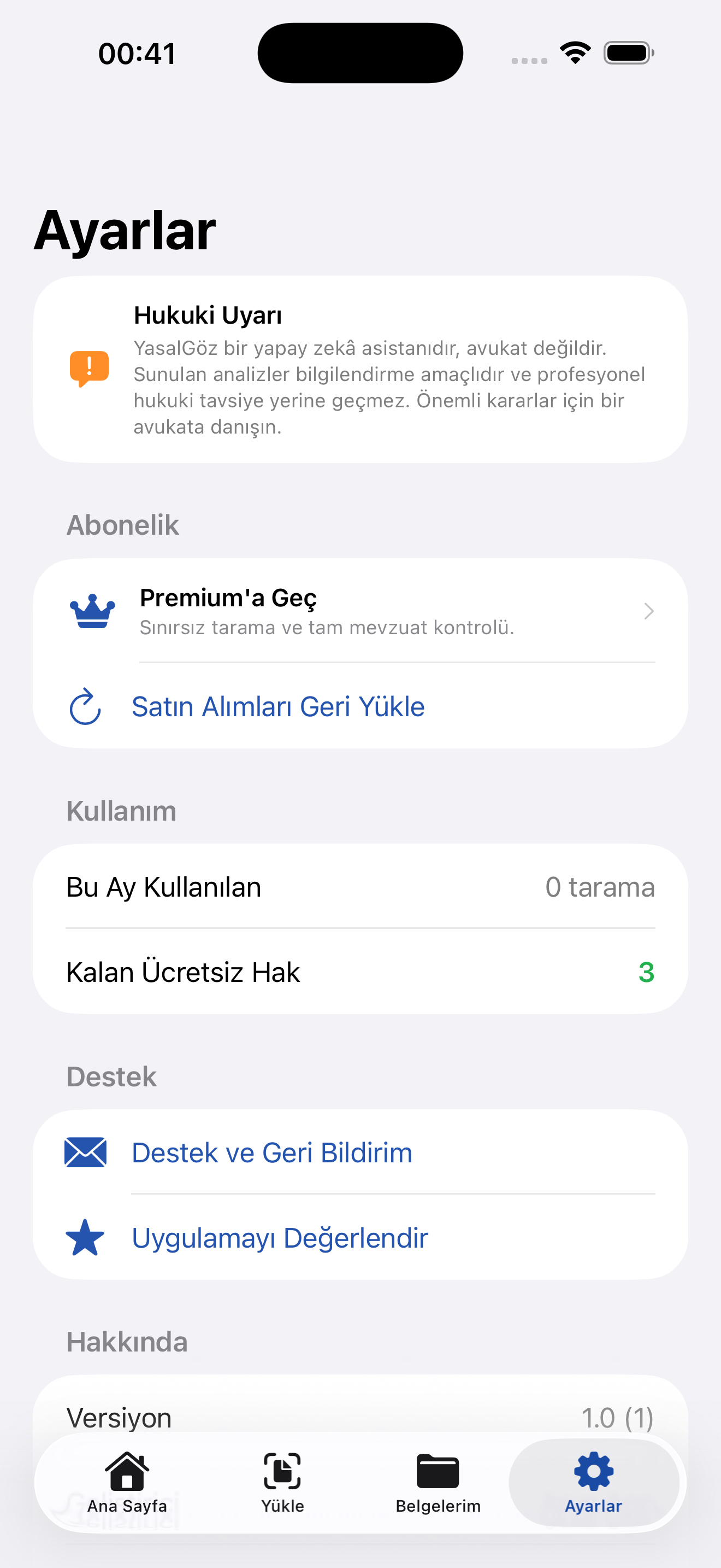 YasalGöz: Sözleşme Tarama screenshot 5