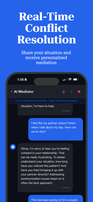 Relationship Ref: AI Mediator Screenshot 2 of 7