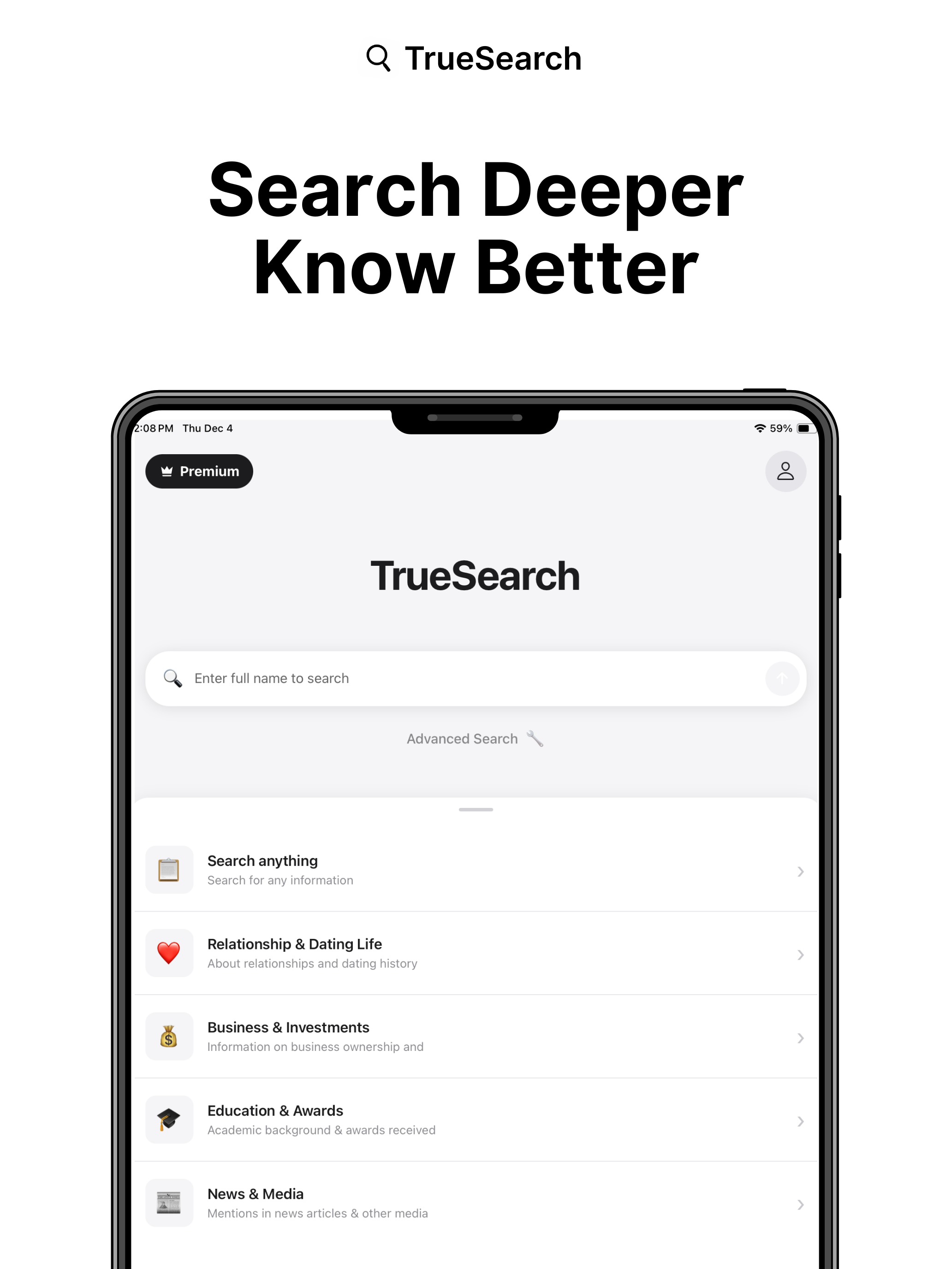 TrueSearch - AI People Search