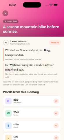 Vocly: Learn Through Memories screenshot