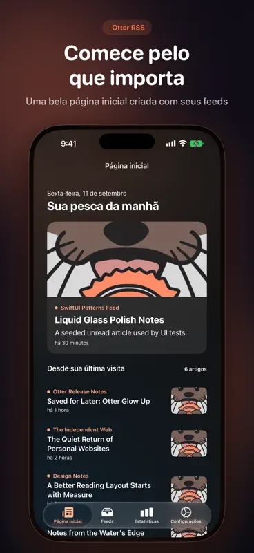 An Otter RSS Reader screenshot 1 of 5