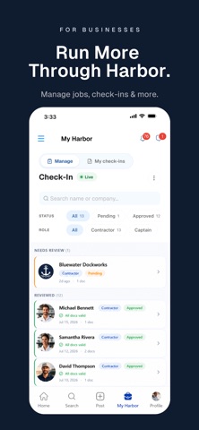 Harbor App: Marine Jobs & Crew iPhone screenshot