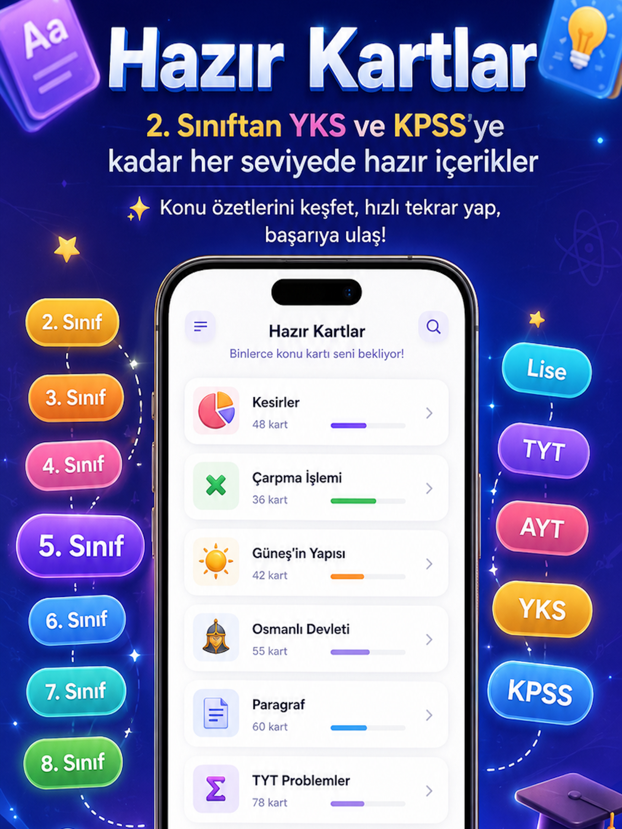 Bilgi Kartları: LGS, TYT, KPSS screenshot 4