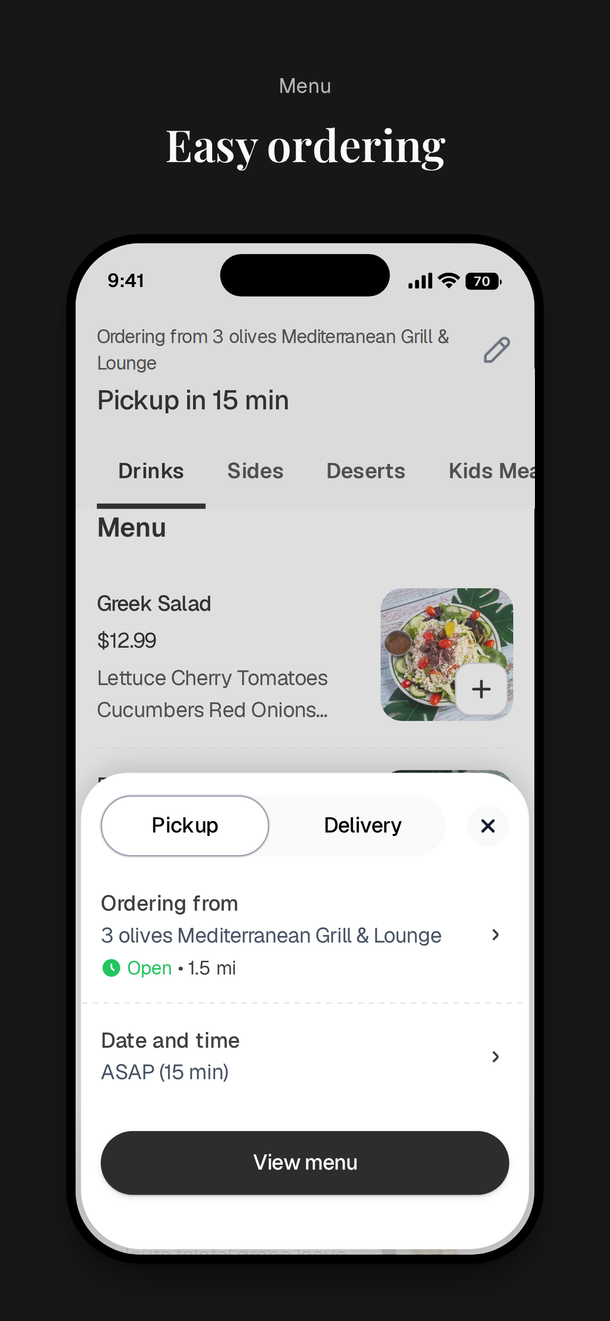 3 Olives Mediterranean Grill screenshot 3