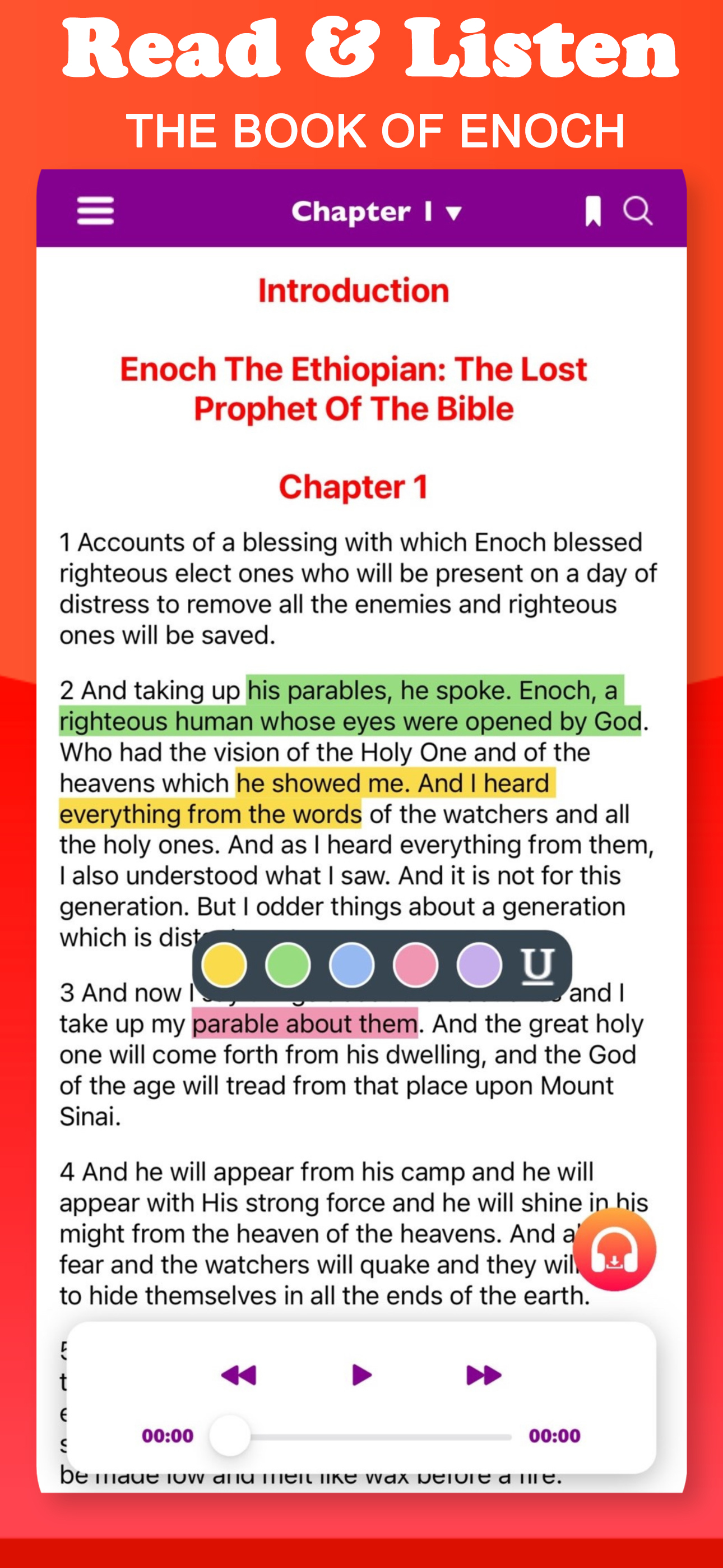 Book of Enoch & Audio