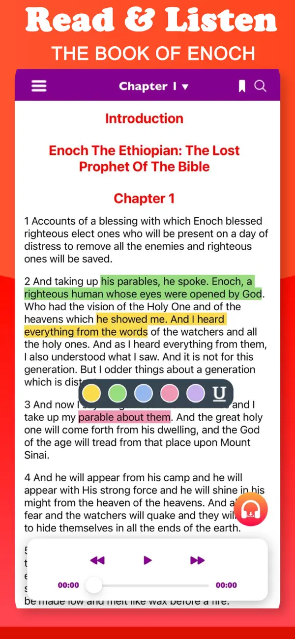 Screenshot #1 pour Book of Enoch & Audio
