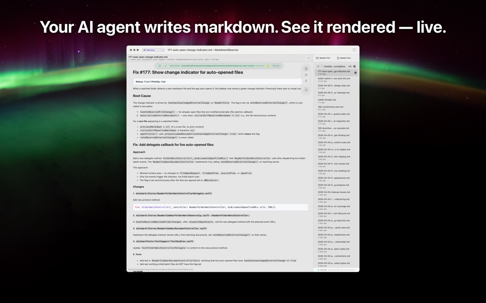#1. MarkdownObserver (macOS) De: LARS POHLMANN
