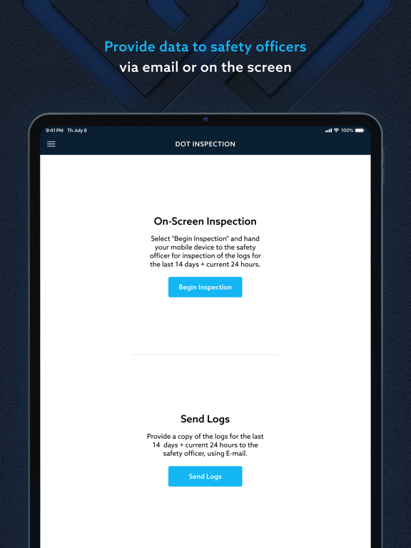 EZ LYNK ELD iPad screenshot 4 - Business app