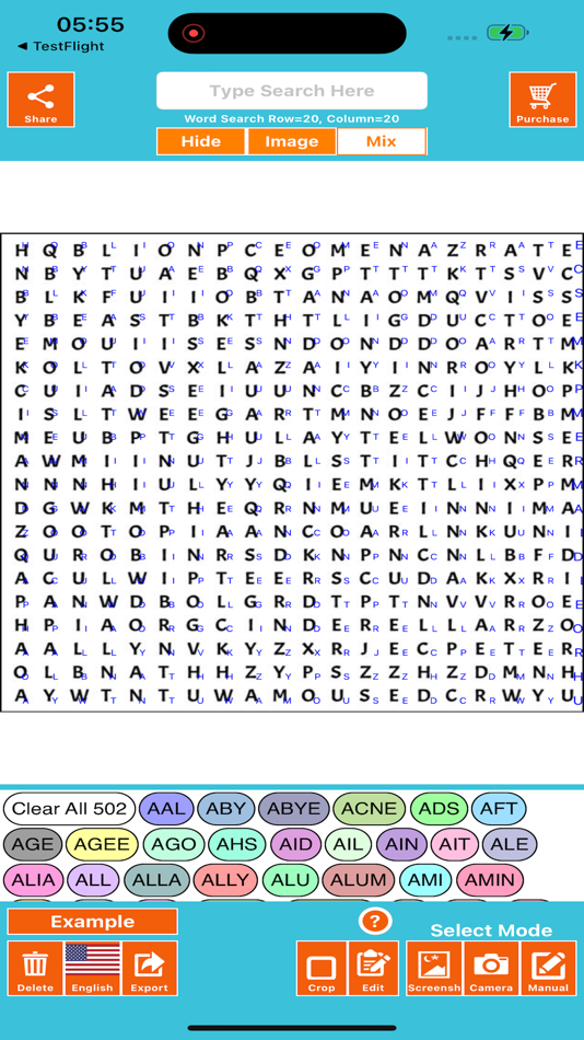 #3. Word Search Solver AI Omniglot (iOS) 由: Mohit Singi