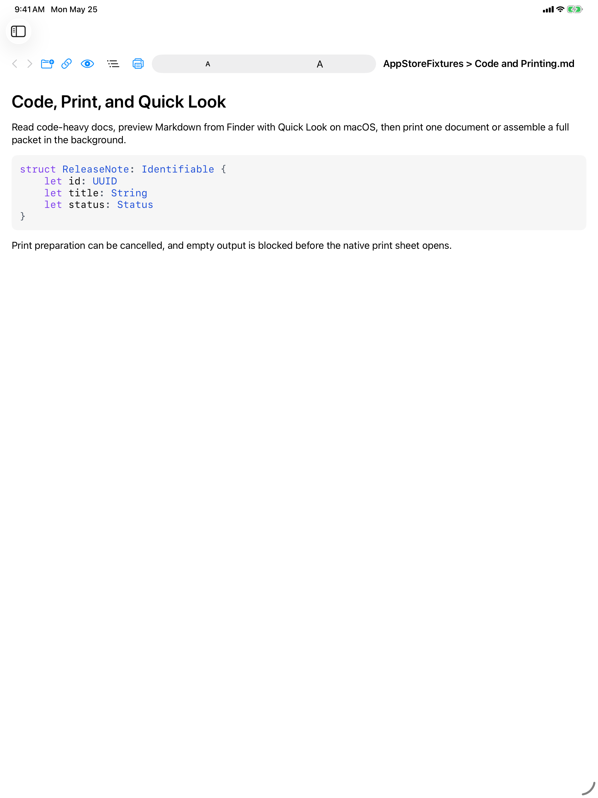 Quick Markdown Viewer