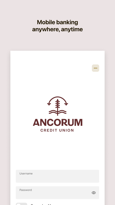 Ancorum CU app screenshot