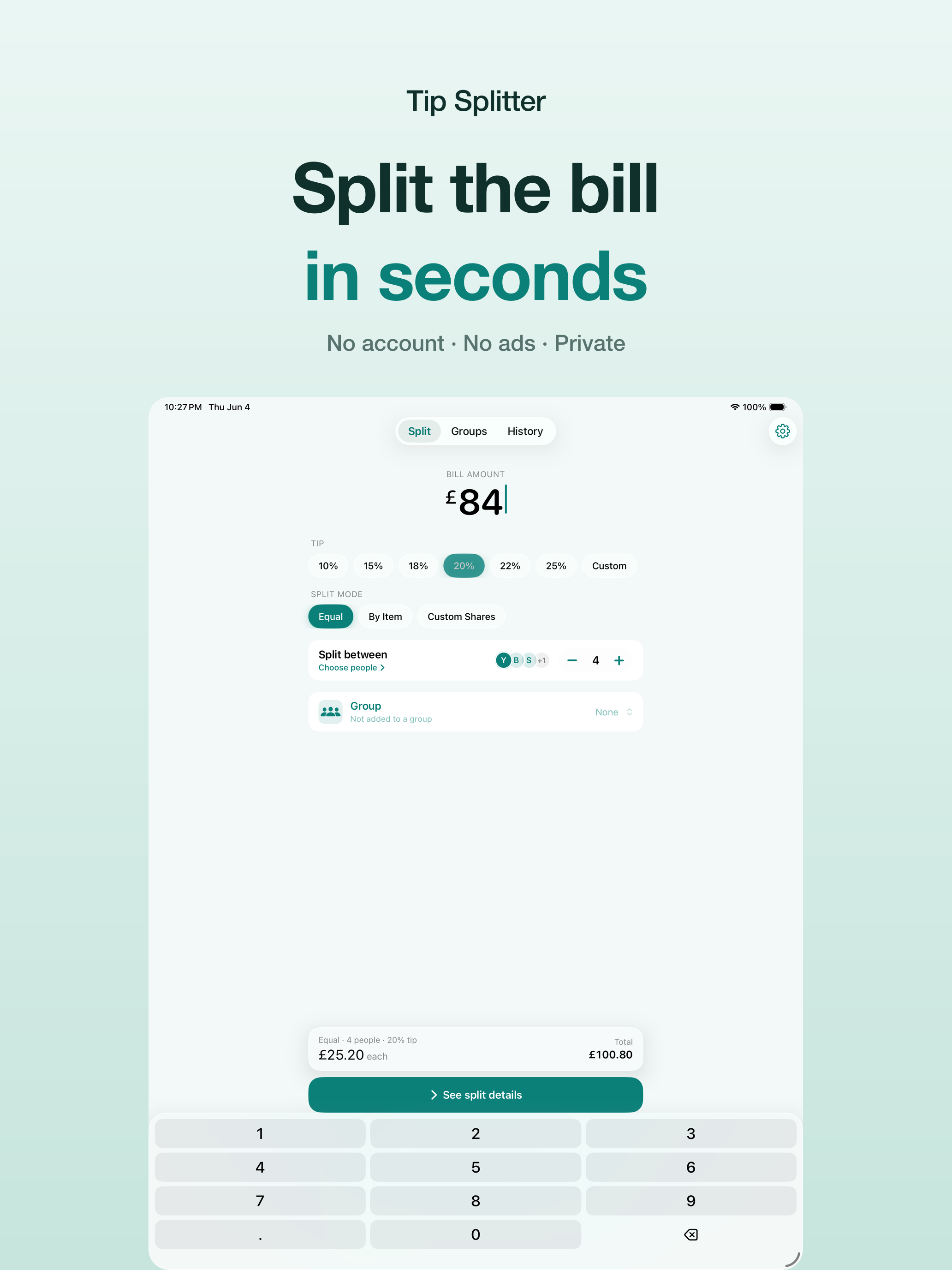 Tip Splitter: Split & Settle screenshot 6