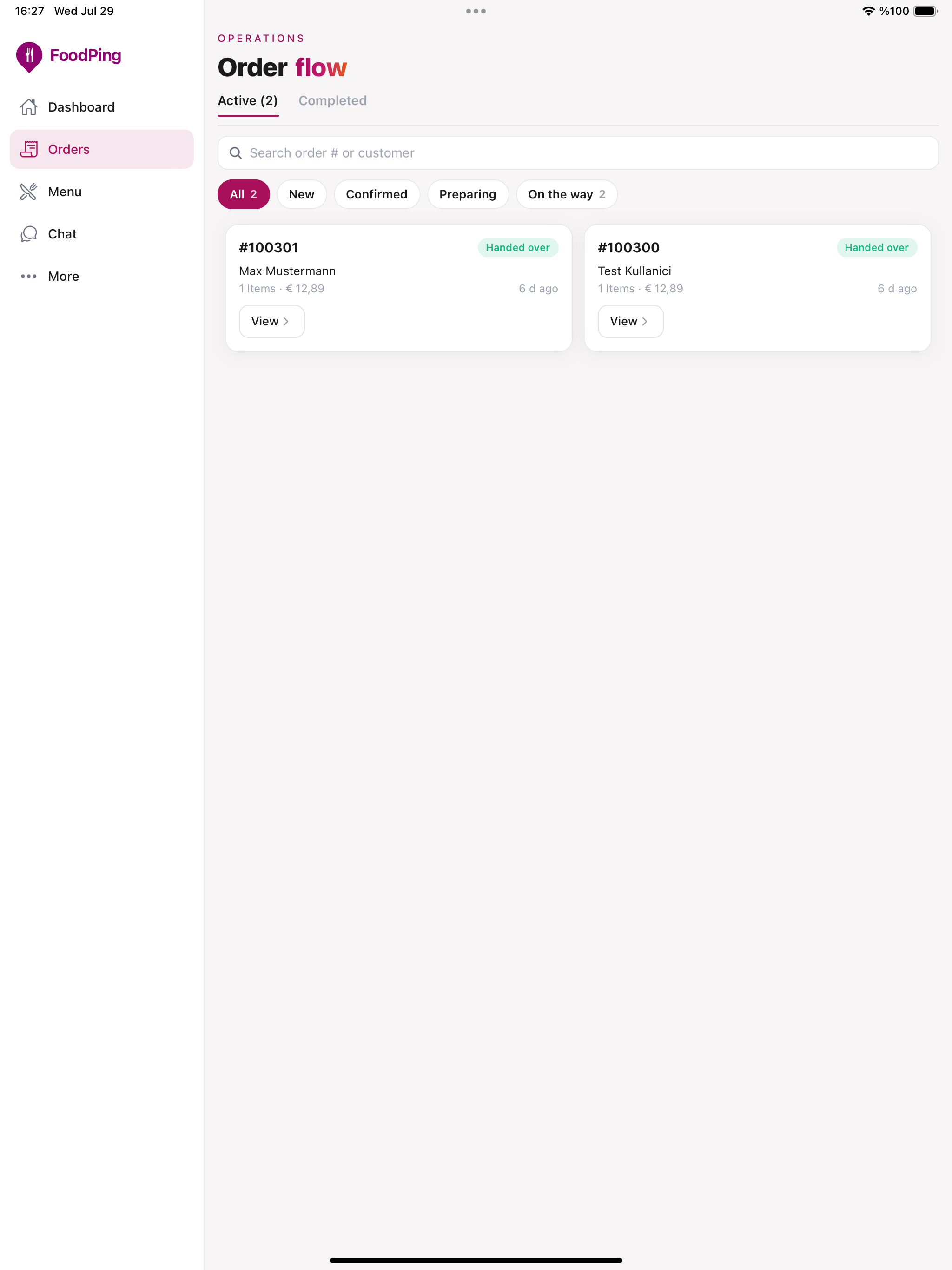 FoodPing Orders screenshot 6