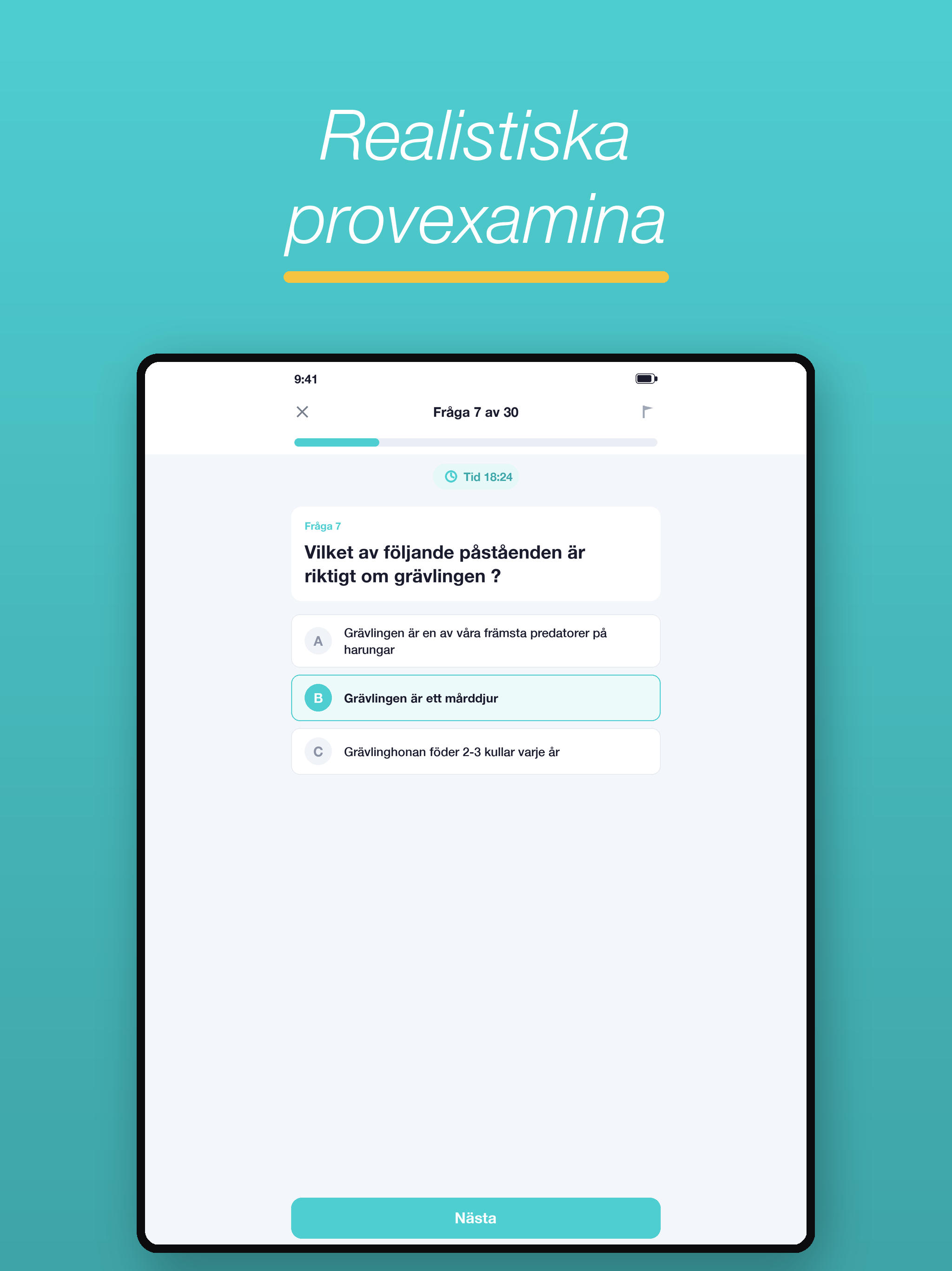 Jägarexamen Prov Teoriprov screenshot 10