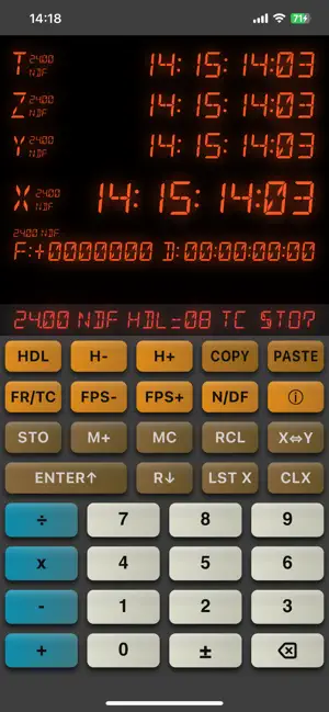 TimecodeRPN screenshot 2
